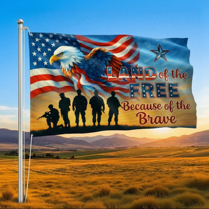 America 250 Years Memorial Day Eagle Flag Land Of The Free Outdoor Decor Patriotic Gifts - Pvr