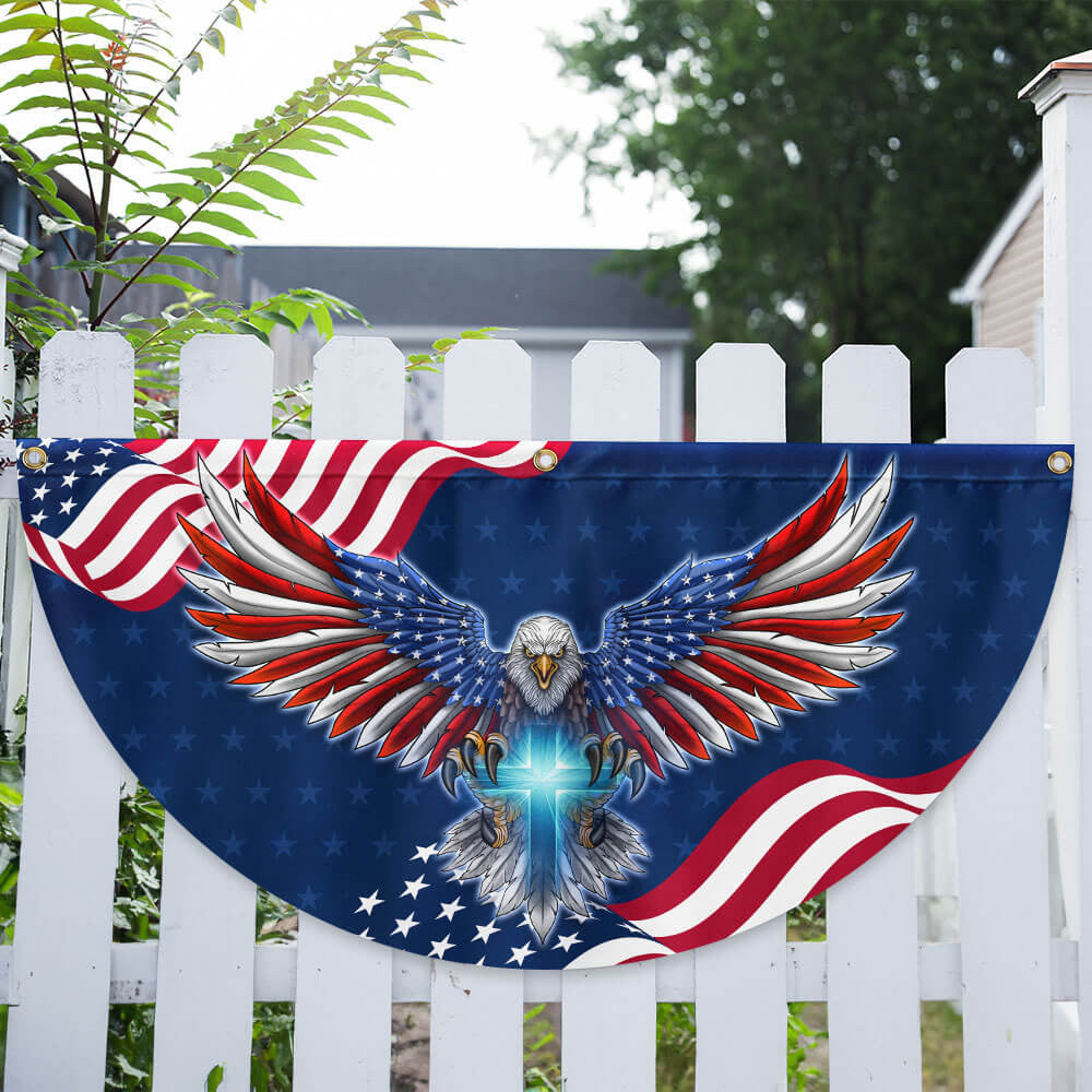 America's 250th Birthday Eagle Fan Flag We The People Decor Gift For Independence Day - Pvr