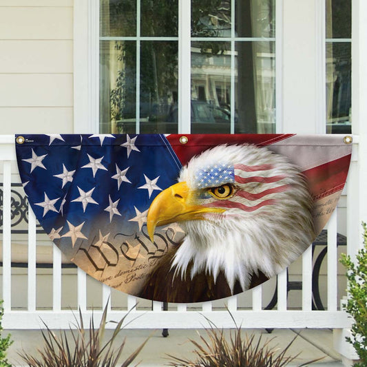America's 250th Birthday Eagle Fan Flag We The People Decor Unique Patriotic Gifts - Pvr