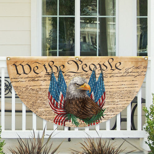USA 250 Years We The People Fan Flag 4Th Of July Outdoor Decor Patriotic Gift Ideas - Pvr