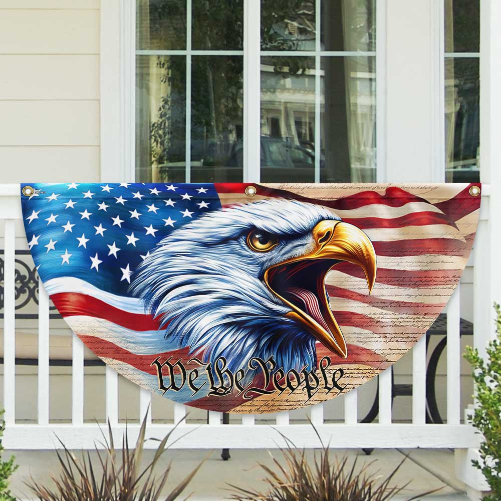 USA 250Th Anniversary Eagle Fan Flag 4th Of July Porch Decor Patriotic Gifts - Pvr