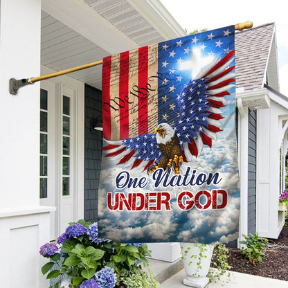 250 Years Of America Eagle Flag One Nation Under God Flag Garden Decorations - Pvr