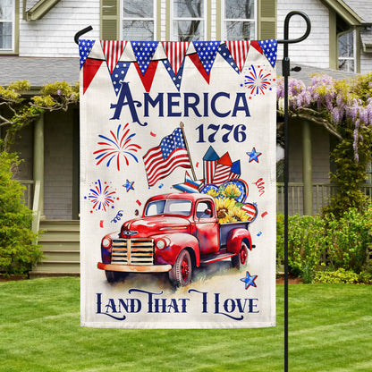 America 250 Years Truck Flag Land That I Love Flag Patriotic Garden Decor - Pvr