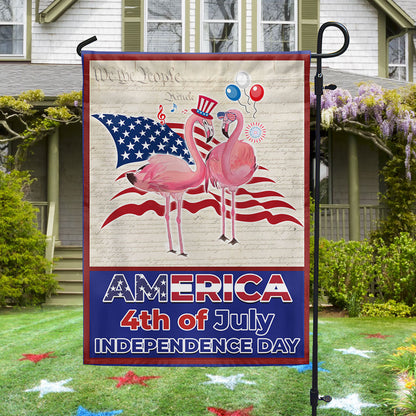 America 250Th Anniversary Flamingo Flag 4th Of July Flag Patriotic Home Decor - Pvr