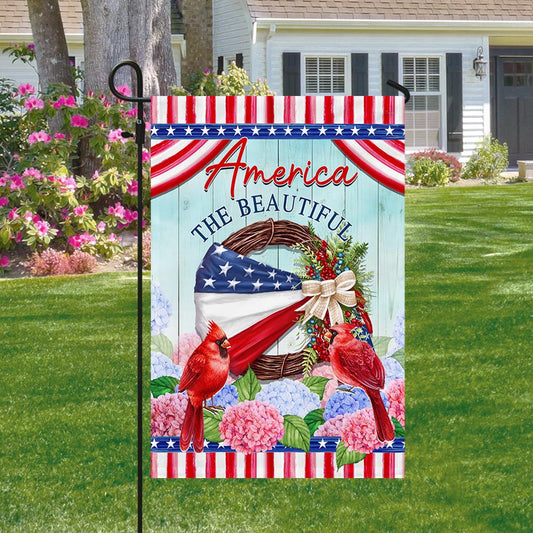 America 250Th Anniversary Wreath Flag America The Beautiful Flag Patriot Garden Decor - Pvr