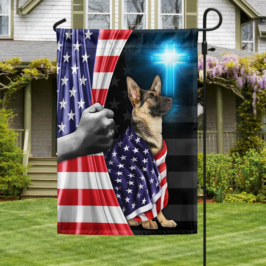 German Shepherd Patriotic American Flag Fourth Of July Patriot Home Decor - Pvr