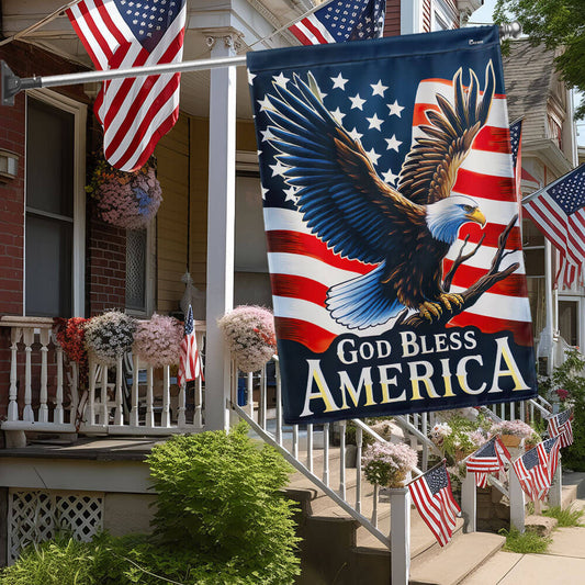 God Bless America Eagle Flag Patriotic Home Decorations Gifts For 4Th Of July - Pvr