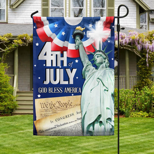 God Bless America Flag 4Th Of July Home Decorations Patriotic Gift Ideas - Pvr