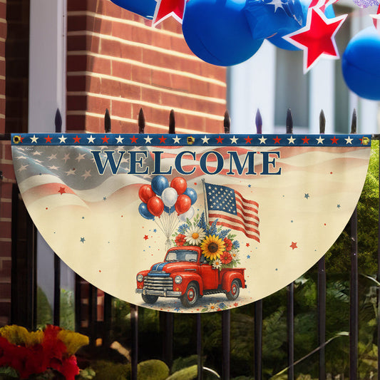 USA 250Th Anniversary Fan Flag 4th Of July Flag Independence Day Home Decor - Pvr