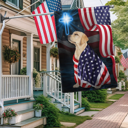America 250 Years Labrador Retriever Flag Independence Day Garden Decor Patriotic Gifts - Pvr