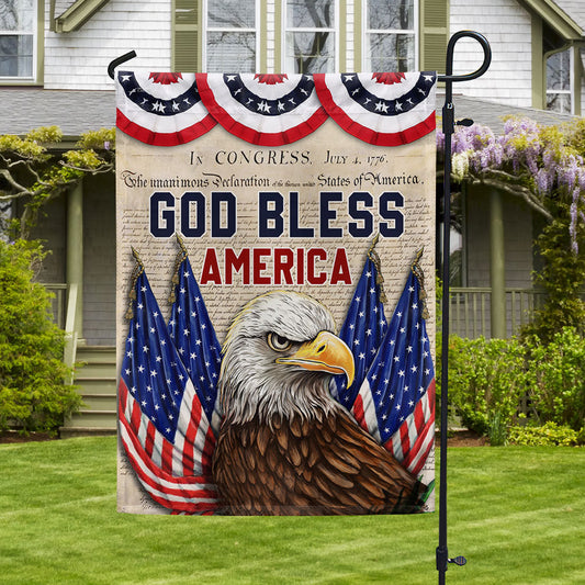 God Bless America Eagle Flag Independence Day Home Decor Gifts Ideas - Pvr