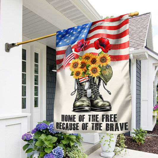 Home Of The Free American Flag 4Th Of July Outdoor Decorations - Pvr
