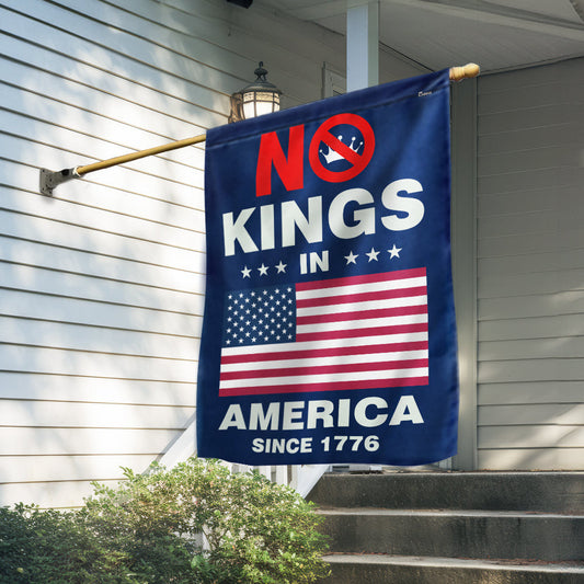 No Kings In America Since 1776 Flag Independence Day Home Decor Gifts - Pvr