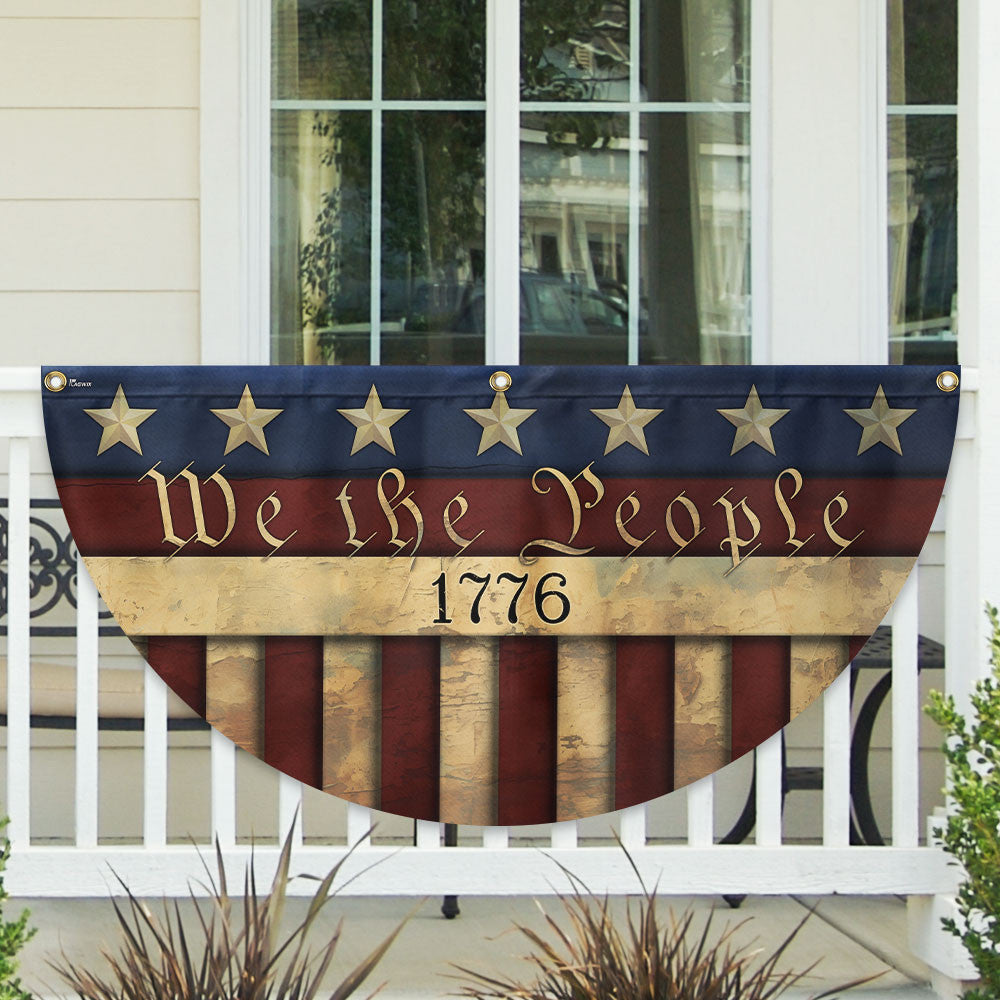 USA 250 Years Of Freedom Eagle Fan Flag We The People 1776 Home Decor Gifts Ideas - Pvr