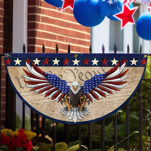 USA 250 Years Statue Of Liberty Fan Flag Fourth Of July Garden Decor Patriotic Gifts - Pvr