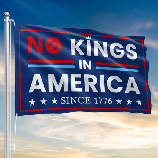 No Kings In America Since 1776 Flag Independence Day Outdoor Decor Gifts Ideas - Pvr