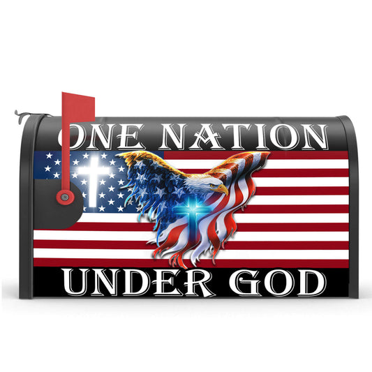 One Nation Under God Eagle Mailbox Cover 4Th Of July Home Decor Patriotic Gifts - Pvr