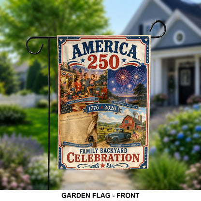 America 250 Years Flag July 4 1776 July 4 Outdoor Decor - Pvr