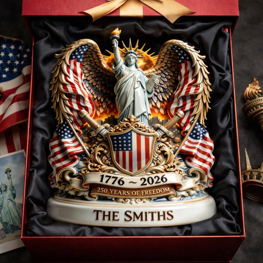 Personalized American Flag 250 Years Of Freedom Acrylic Plaque Fourth Of July Merch Dad Gifts - Pvr