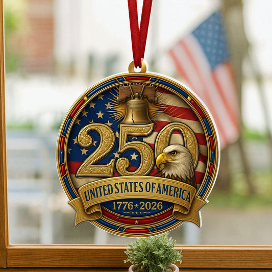 United States Of America Patriotic Ornament Eagle And Liberty Bell Home Decoration - Pvr