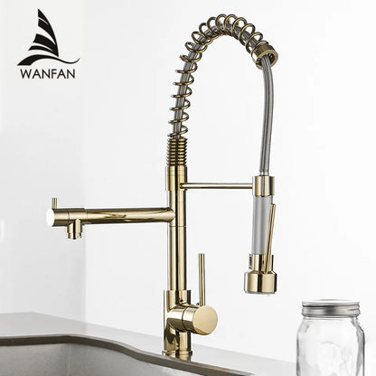 Pull Out Spring Spout Kitchen Faucet