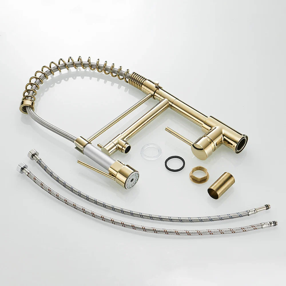 Pull Out Spring Spout Kitchen Faucet