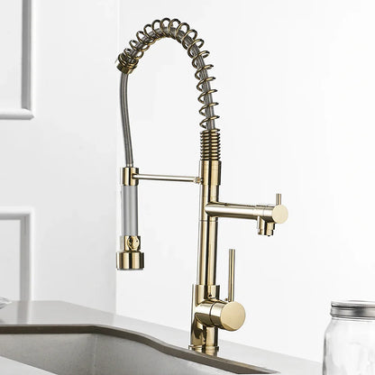Pull Out Spring Spout Kitchen Faucet