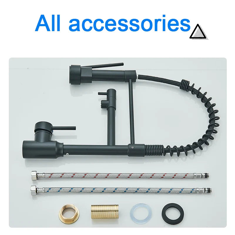 Kitchen Faucet with Pull Down Spring Sprayer
