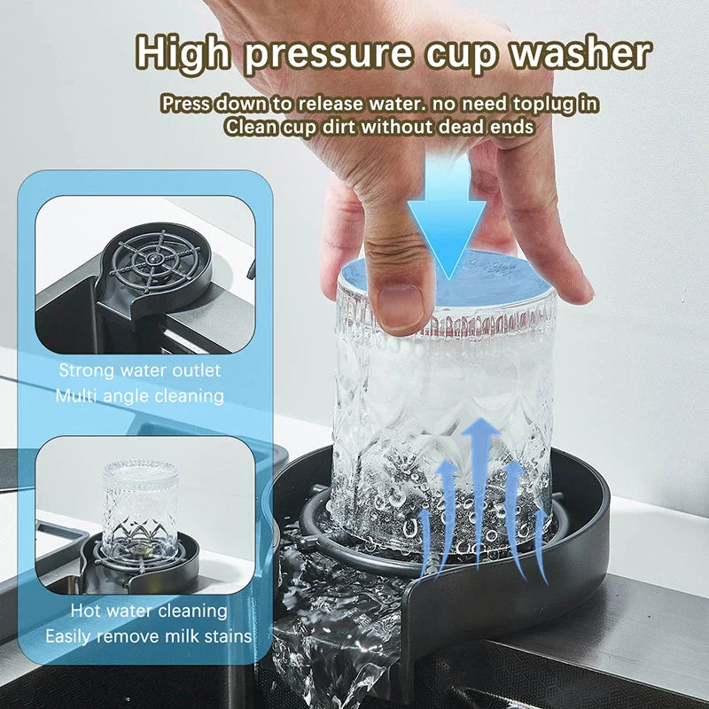 304 Stainless Steel Rainfall Kitchen Sink