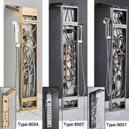 LED Shower Panel - Luxury Rainfall Column with Hand Shower