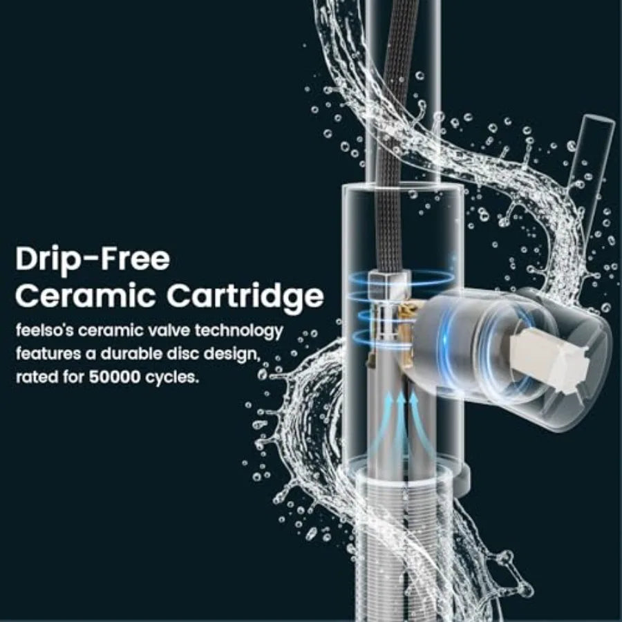 High Arc Stainless Steel Pull Down Kitchen Faucet