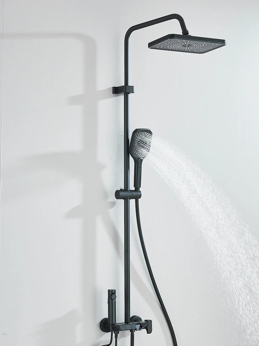 Piano 4-Way Luxury Shower System - Rain Shower & Bidet Faucet Kit