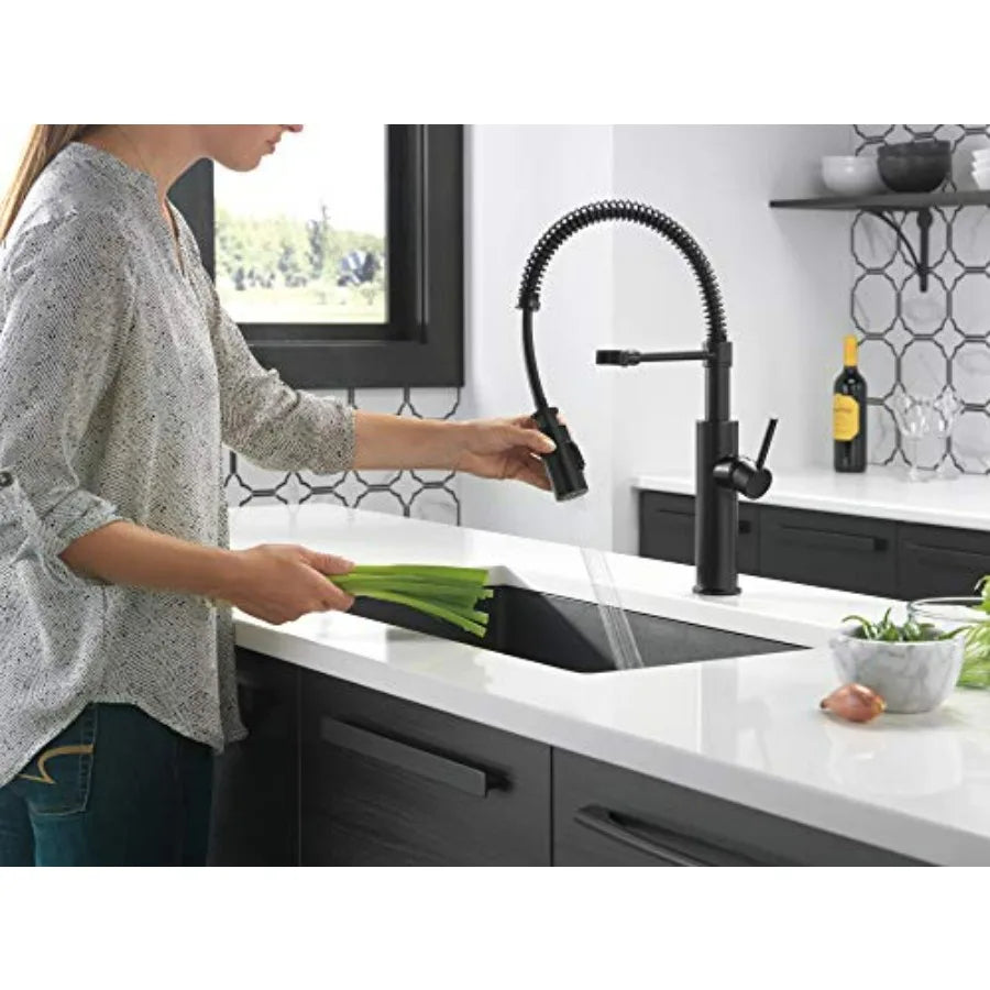 18803-BL - Commercial Pull Down Kitchen Faucet Matte Black