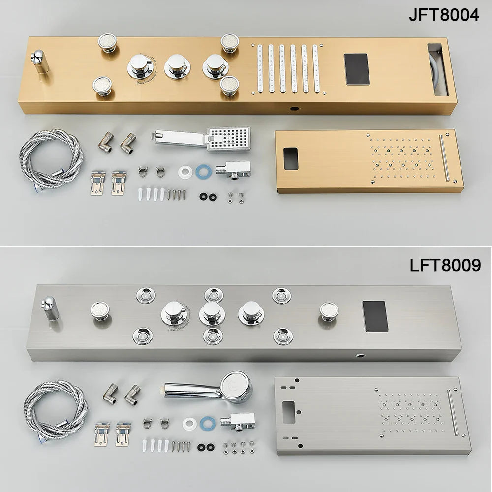 LED Shower Panel - Luxury Rainfall Column with Hand Shower