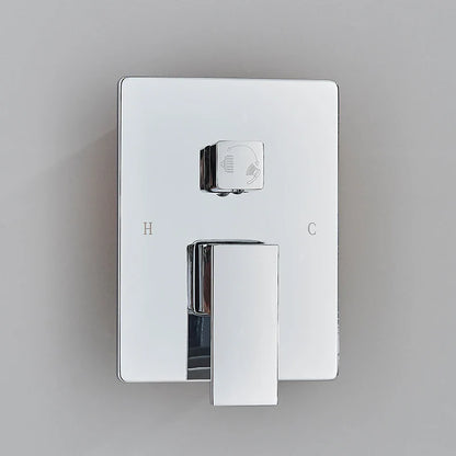 AuraStream - Chrome Concealed Rainfall Shower System with Handheld