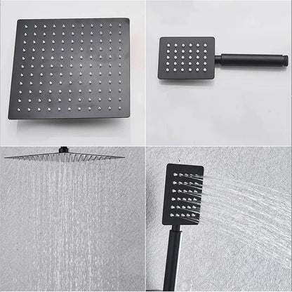 8-Inch Rainfall Shower Set with Wall Mounted Tub Spout