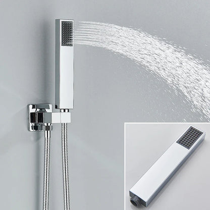 AuraStream - Chrome Concealed Rainfall Shower System with Handheld