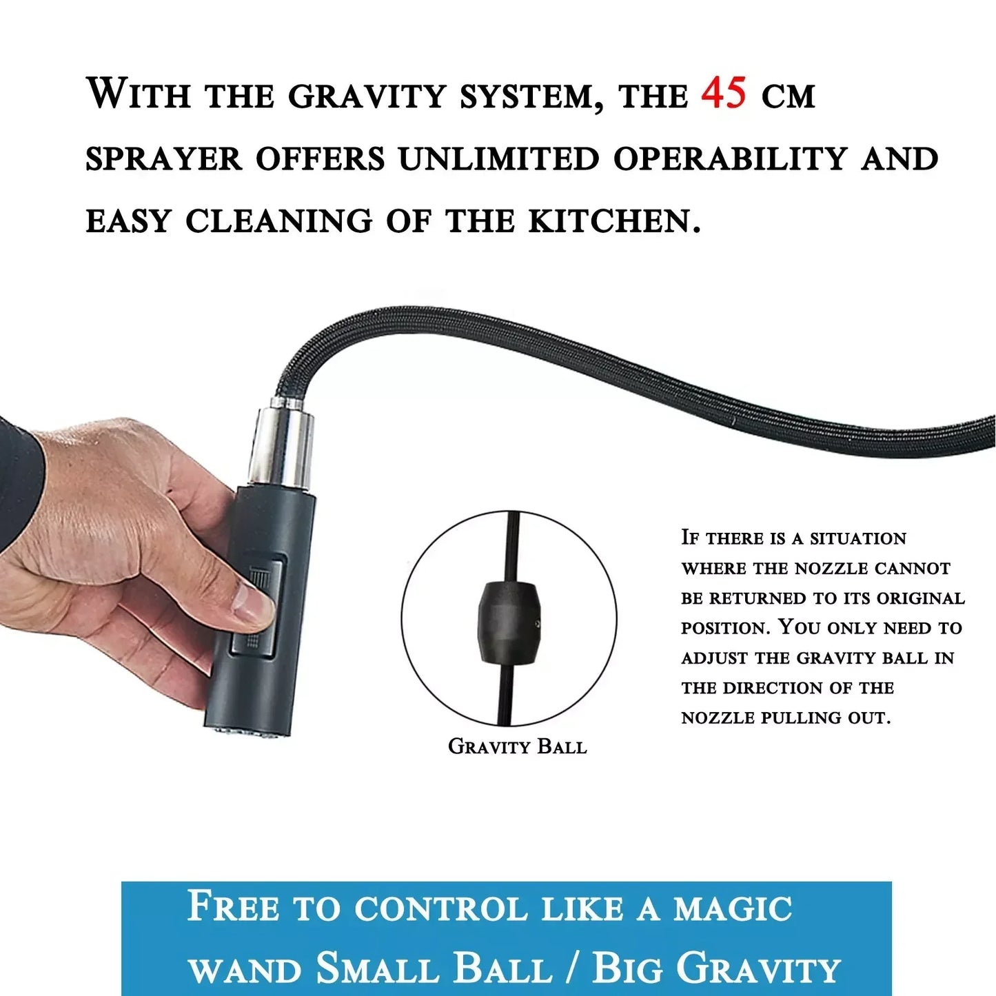Smart Sensor Pull-Out Kitchen Faucet with Dual Sprayer