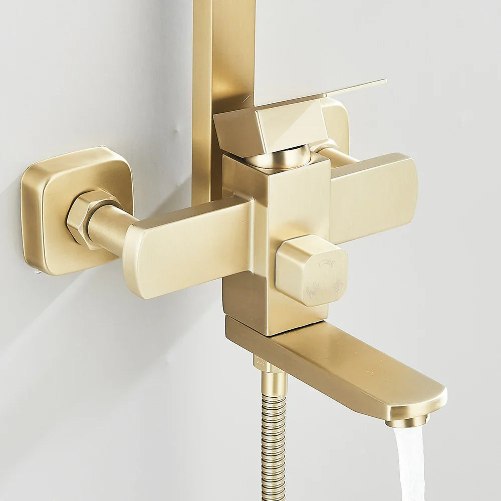 3-in-1 Rain Shower System with Handheld & Tub Spout