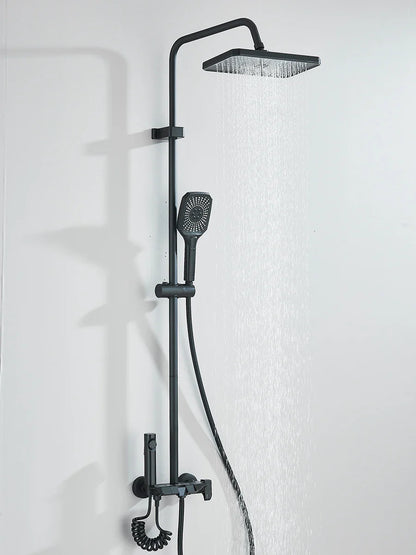 Piano 4-Way Luxury Shower System - Rain Shower & Bidet Faucet Kit