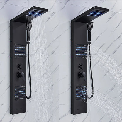 AuraLux LED Shower Panel Tower - Rain & Waterfall Massage Column