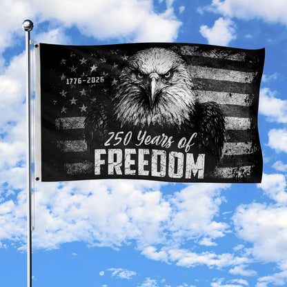 USA 250th Anniversary 250 Years of Freedom Flag 1776 2026 American Eagle Patriotic Presents