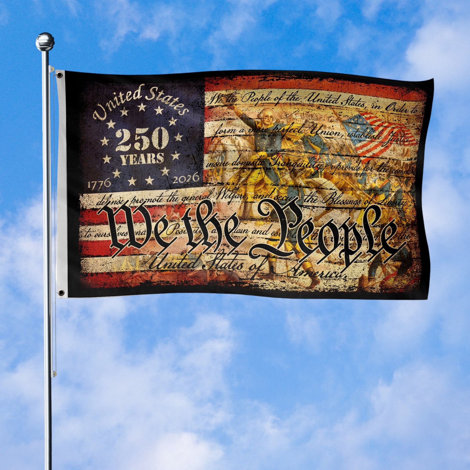 250 Years of Freedom Flag Semiquincentennial Patriotic American Decor Patriotic Gift Ideas
