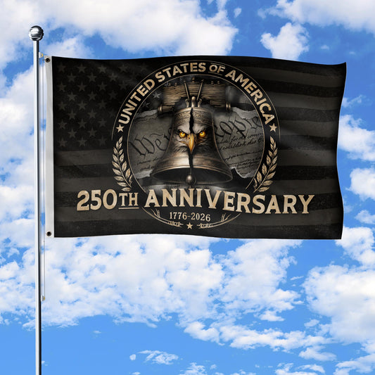 USA 250th Anniversary Flag 1776 2026 American Flag With Liberty Bell Eagle Gifts For Men