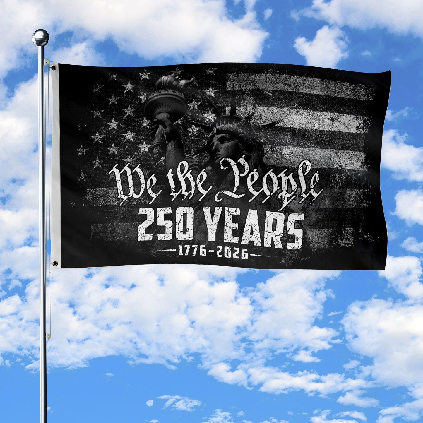 USA 250th Anniversary Flag 1776 2026 We The People Statue of Liberty Patriotic Gift