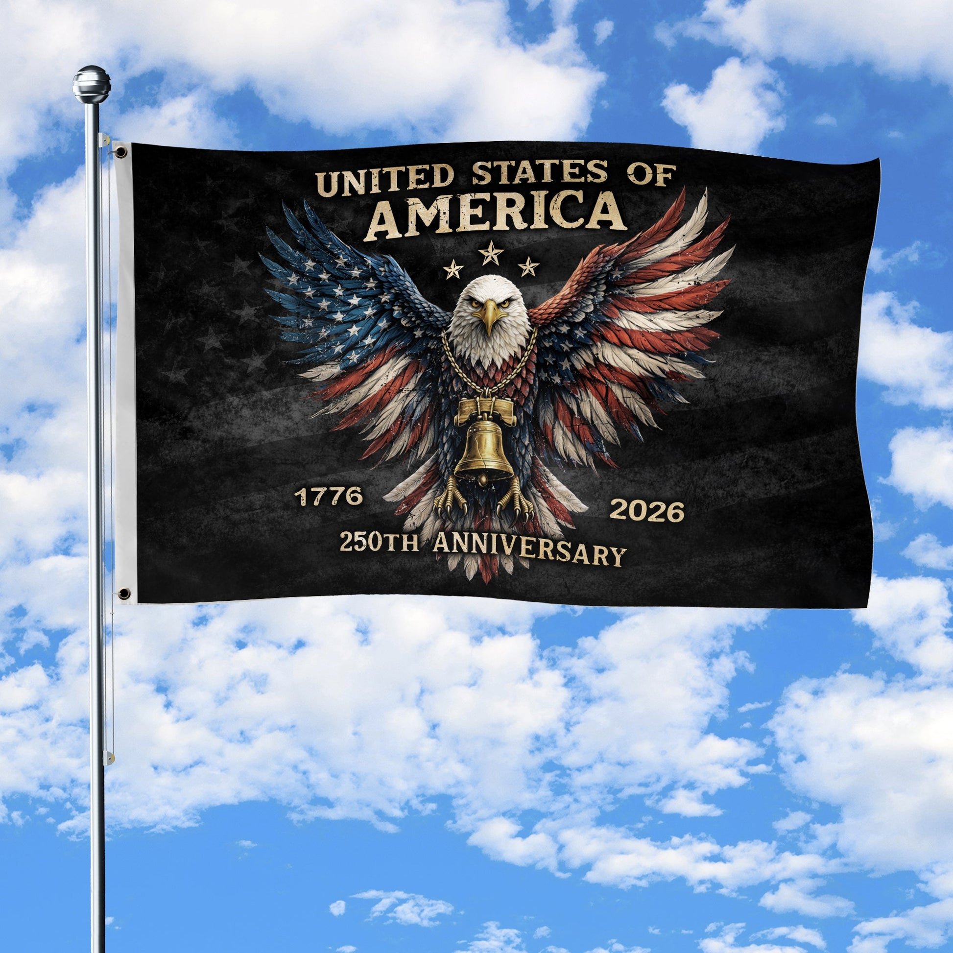 USA 250 Years Semiquincentennial Flag Decor 250th Anniversary Double Sided Flag Gift For Her