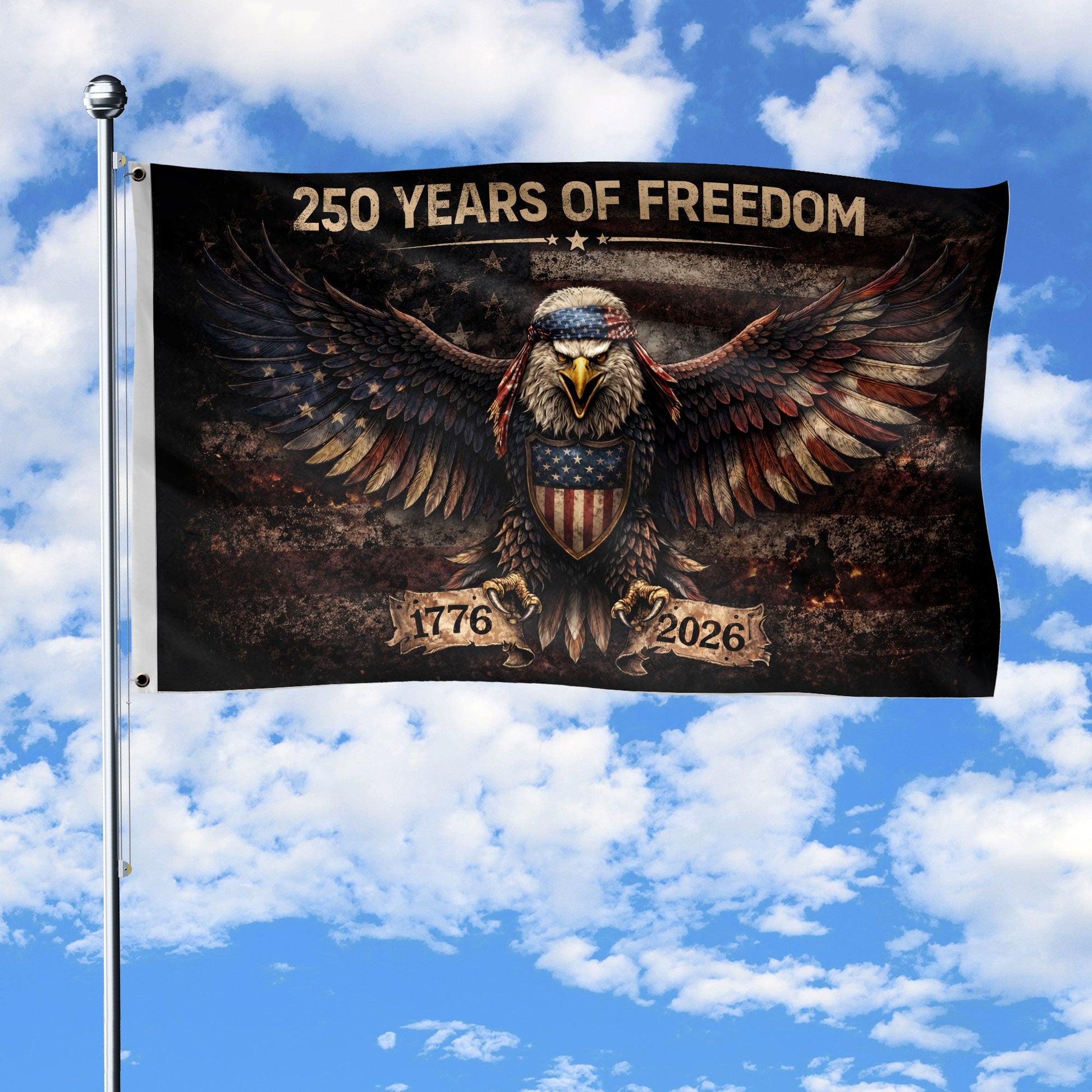 American 250th Anniversary Flag Patriotic Eagle Memorial Home Decor Patriotic Gifts For Him