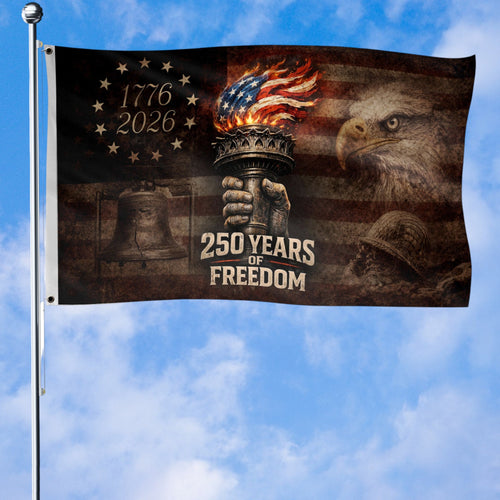 USA 250 Years Of Freedom Flag 4Th Of July Decor Independence Day Gift