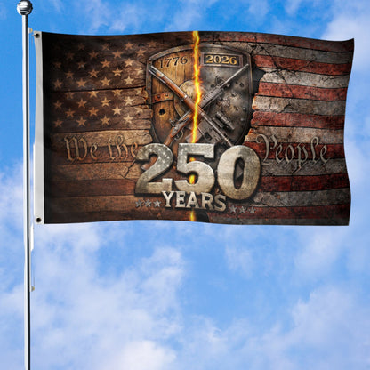 United States 250th Independence Anniversary Flag 1776 2026 Modern Patriotic Gift