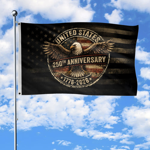 United States 250th Anniversary Flag 1776 2026 Vintage American Eagle Patriotic Gift